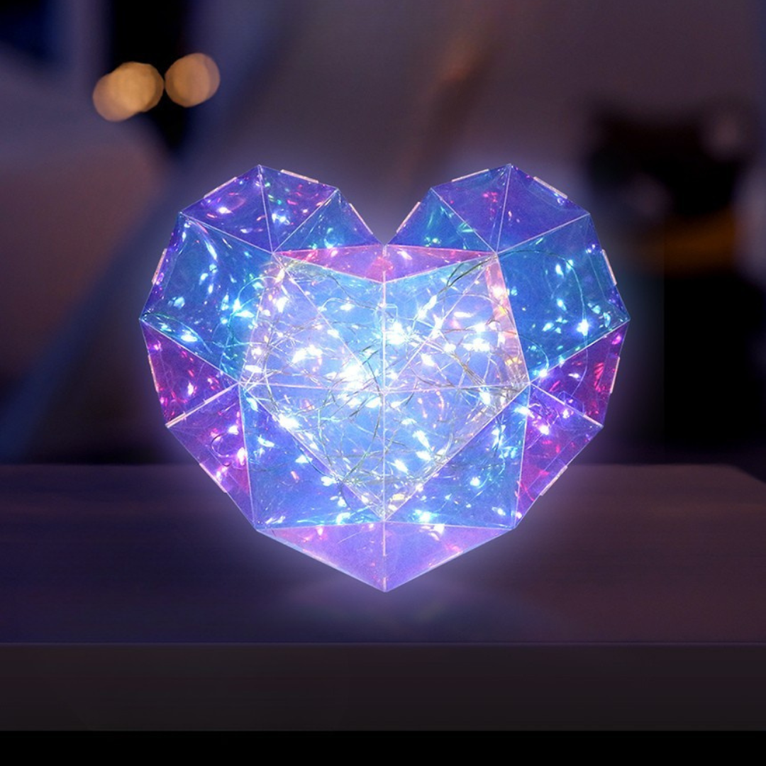 Origami Crystal Heart Lamp