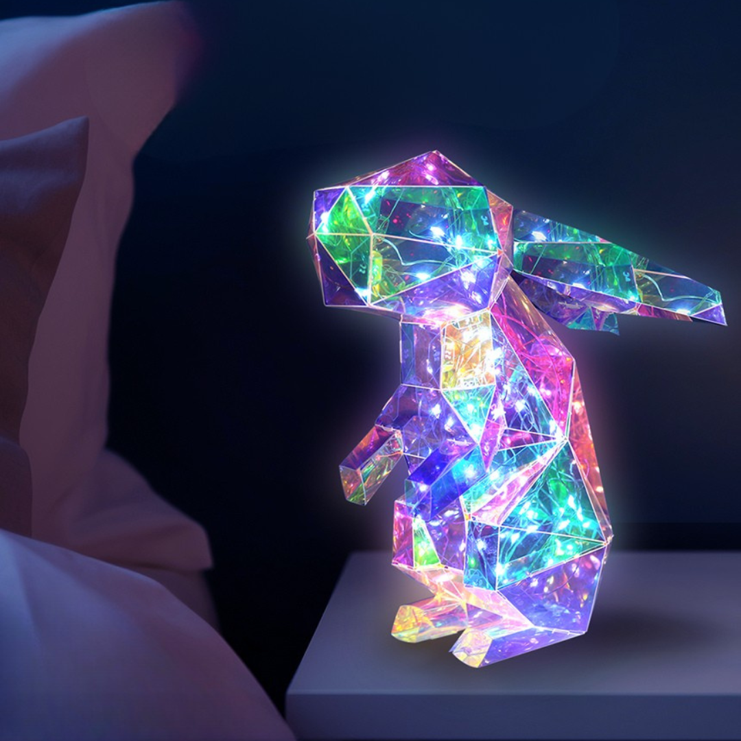 Origami Crystal Rabbit Lamp