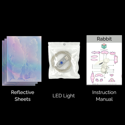 Origami Crystal Rabbit Lamp