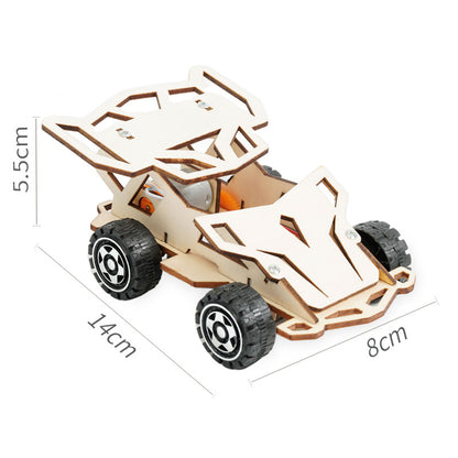 Wooden Remote-Control Car DIY Wooden Puzzle
