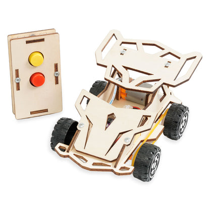 Wooden Remote-Control Car DIY Wooden Puzzle