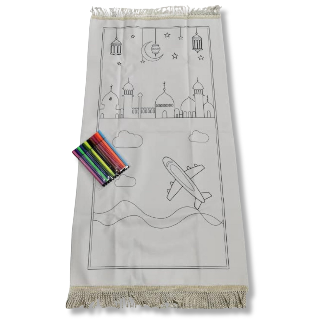 Coloring prayer mat or kids