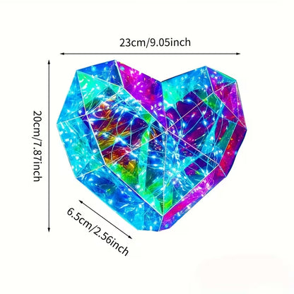 Origami Crystal Heart Lamp